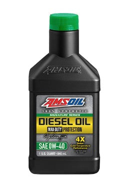 AMSOIL SIGNATURE SERIES 0W-40 100% SYNTHETIC MAX-DUTY DIESEL OIL